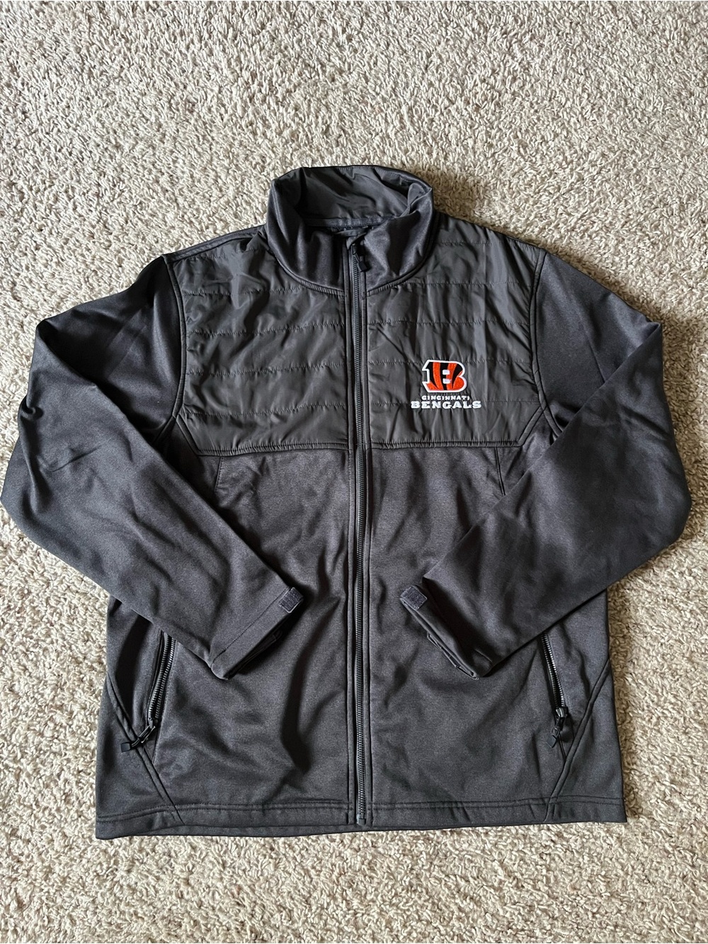 Dunbrooke Cincinnati Bengals Gray Zipup Jacket